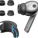 Premium Multi-Flange Eartips for Galaxy Buds3 Pro (Black, Small)  Always Fits, Never Slips