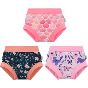 ALVABABY Swim Diapers 3pcs Baby & Toddler Reusable Waterproof Swimming Diaper for Boy's and Girl's for Swim Classes 3XBS01-3-4T