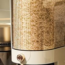 Peaoop 22LBS Rice Dispenser, Large Grain Container Storage with Lid Measuring Cylinder Household Cereal Dispenser Bucket for Kitchen Soybean Corn (22lb)