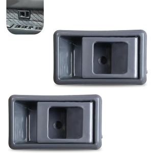 SLIMI 2 PCS Automotive Interior Handles, ABS Plastic Left and Right Door Interior Handles, Replacement OEM Number 69206-04010 69205-04010, Compatible with Hilux (Black)
