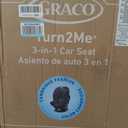 Graco Turn2Me 3-in-1 Rotating Convertible Car Seat, Cambridge, Rear-Facing Rotation Only, Forward-Facing Mode, Highback Booster Up to 100 lbs, Adjustable Headrest & Harness, Steel Reinforced Frame, Manufacturing Date: 24/03/2026