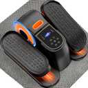 VIVURN 028 Under Desk Elliptical 12 Speed 5 Modes Motorized Leg Exerciser While Sitting for Seniors As Seen on TV Low Impact Electric Pedal Exerciser with Non-Slip Mat Quiet for Home and Office (Orange)