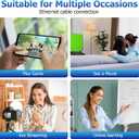 Type C to RJ45 Ethernet Adapter Network Adapter, with Charge Port and USB Port Support USB Flash Drive/Keyboard/Mouse/Came, Plug and Play,Supports 100Mbps Ethernet Network