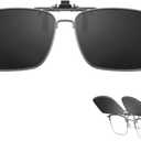 FIMILU Clips on Sunglasses Over Prescription Glasses for Men WomenPolarized Reduce Glare UV400 protection Metal Frame