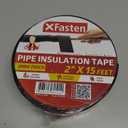 XFasten Foam Pipe Insulation Tape 2 Inch x 15 Feet Heavy-Duty AC Line Insulation Outdoor Pipe Wrap Tape AC Pipe Insulation Outdoor Pipe Insulation Wrap Tape HVAC Line Insulation Pipe Wrap Around Tape