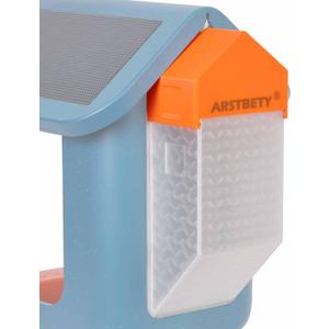 XXL Seed Extender for Bird Buddy Feeder (Transparent White + Orange Roof)