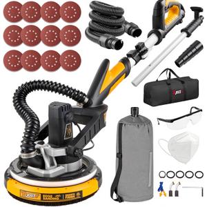 Drywall Sander with Vacuum Dust Collector, High Power 7-AMP Electric Sander for Drywall, 99% Dust Removal, 7 Variable Speed 900-1800RPM, Dustless Wall Sander for Drywall, Popcorn Ceiling etc