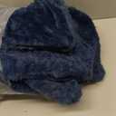 UGG Euphoria Faux Fur Throw Blanket, Soft Warm Throw Blankets for Couch or Bed, Luxury Bedroom Decor, Giftable Fuzzy Blankets, Machine Washable, 50-inch x 70-inch, Indigo Blue