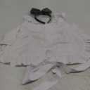 2pcs Maid Costume Including Ruffle Maid Apron Bow Headband for Cottagecore Halloween Cosplay Party