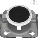 Self Sink Pond Aerator Disc with 304 Stainless Steel Base, Membrane Diffuser with 2 Clamps Accessory for Outdoor Aeration System