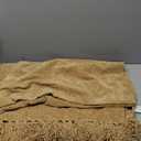 CozeCube Chenille Throw Blanket for Couch, Cozy Plush Fuzzy Decorative Light Brown Blanket with Fringe Tassels, Lightweight Throws for Bed Sofa Gift Home Decor, 50"X60"