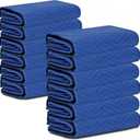 Nouva Moving Blankets 12 Pack, Heavy Duty 72" x 80" (35lb/dz) Packing Blankets Furniture Blankets Furniture Moving Pads for Protecting Furniture Moves & Storage, Dark Bule