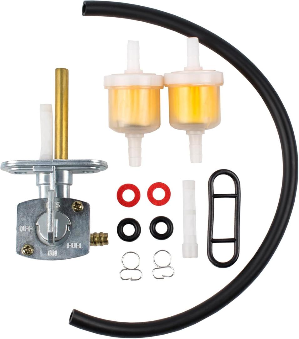 Fuel Valve Petcock Shut Off Tank Switch for Yamaha PW80 TTR125 225 230 250 YFS200 YFM250 YFM350 YFM400 YFM660 DRZ400 XT250/350 Big Bear 250 350 400 Warrior 350 Kawasaki Suzuki Quadsport 400