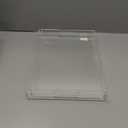 2 Pack Serving Tray with Handles, Clear Acrylic Tray for Serving Food, Large Outdoor Food Trays for Eating, Lucite Acrylic Trays for Appetizer, Pizza, Fruit and Drinks, Unbreakable, 16"12"