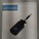 Premium Pro Bluetooth 5.4 Transmitter Receiver,Airplane Audio Adapter,Wireless Transmitter for TV/Travel Flight,Airline,Gym.Compatible with 2 AirPods/Headphones,Bluetooth Receiver for Car/Home Stereo (Black)