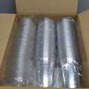 AOZITA [100 Sets 12 oz Clear Plastic Cups With Lids and Straws, Disposable Cups With Lids for Iced Coffee, Smoothie, Milkshake and Cold Drinks.