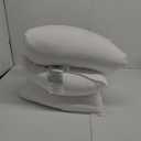 Amazon Basics Down Alternative Pillows for Stomach and Back Sleepers, Soft Density, Standard, Pack of 2, White, 26 in L x 20 in W