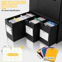 Trading Card Storage Box, Includes 18-600 CT Boxes & 60 Card Dividers, Trading Card Organizer for Collectible Card Games, for TCG, YGO, MTG, PTCG, Baseball Cards, with Labels & Tapes