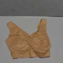 Floatley Cozy Bra Comfort Wirefree Full Coverage Seamless Bra with Embedded Pad for Women (Small, Ginger)