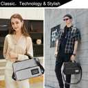 17 Inch Laptop Case,Laptop Messenger Bag for Macbook Pro Air Chromebook HP Lenovo Work-in Computer Hard Shell Laptop Bag for Men Women with Pouch and Shoulder Strap