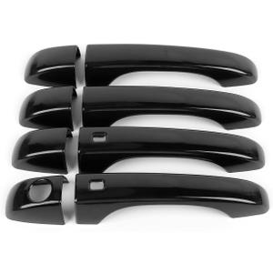 Linskip Door Handle Covers Trim Compatible with Chrysler 300 2011-2023 for Chrysler 300 Door Handle Protector Exterior Accessories(Black)