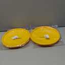 Pack of 2 Cemil Basics Dog Frisbee – Soft Rubber Flying Disc Toy for Small Dogs, 9” Yellow – Safe, Lightweight & Fun