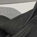 Large Blanket Storage Basket for Living Room, 22.8" x 22.8" x 13" Woven Cotton Rope Basket with Handles, Baby Toy Storage, Laundry Hamper for Clothes, Pillows, Towels-Black and Grey (90L)