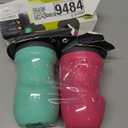 Tommee Tippee Insulated 9oz Sporty Spout Toddler Water Bottle, No Spill, Sippy Cups for Toddlers 1-3, Two-Piece Valve Helps Stop Spills, Hot Pink & Mint, BPA Free, Pack of 2