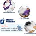 40"X20" Electric Heating pad with 6 Heat Settings, Auto Shut Off, Dry Electric Heating for Back Neck Knee Arms Legs Shoulder Heat Pads for Christmas Birthday Father's Day Mother's Day (Dark Purple)