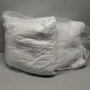 MIULEE 22x22 Pillow Inserts,Set of 2 Down Feather Throw Pillows for Couch Sofa Bed, Decorative Fluffy Throw Pillow Inserts Cotton Fabric,White