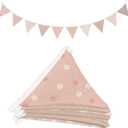 Lacama Nursery Decor Nursery Wall Decor Wildflower Pennant Banner Flags, Girls Room Decor, Boho Flags Playroom Wall Decor Banner for Nursery Baby Shower Birthday Boho Wedding Party Event
