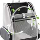 Texsens Innovative Traveler Bubble Backpack Pet Carriers for Cats and Dogs (Black, Medium)