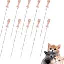 10PCS Cat Urinary Catheter - Sterile Single-Use Urethral Catheter for Emergency Cat Urinary Blockage, Essential Veterinary Supply for Pet Hospital & Animal Clinic