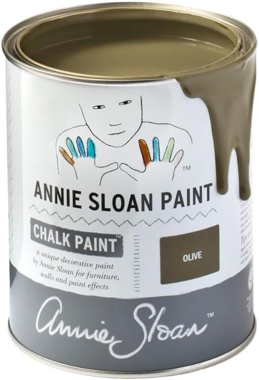 Annie Sloan Chalk Paint (Olive, 1 Litre/33.8 Fl Oz) a Unique Decorative Paint for Furniture, Cabinets and Home Decor with No Sanding or Priming