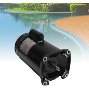 B2853 Pool Pump Motor 1 HP Up Rated Square Flange P56Y Frame 1.25 Service Factor 230/115 Volts 13.0/6.5 Max Amps 1.0hp Pump Motor B853 Compatible with Sta-Rite Jandy Superflo Whisperflo Pumps