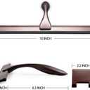 Hiware All-Purpose Shower Squeegee for Shower Doors, Bathroom, Window and Car Glass - Bronze, Stainless Steel, 10 Inches