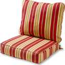 Tuscan Stripe Outdoor 2-piece Deep Seat Cushion Set