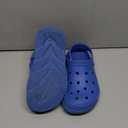 HOBIBEAR Boys and Girls Classic Graphic Kids Garden Clogs Slip on Water Shoes (Blue-Size 3 Little Kid), Size 34