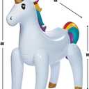 Fun Express Large Inflatable Unicorn, 4 Feet Tall