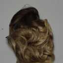 WERD Long Dirty Blonde Wig for Women Ombre Wavy Blonde Wigs Synthetic 26 Inch Middle Part Curly Blonde Wig for Cosplay Party Use