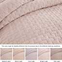Palassio Pink 100% Cotton Quilt California Cal King Size Bedding Sets with 2 Pillow Shams, Oversized Lightweight Bedspread Shabby Chic Coverlet, Soft Bed Cover for All Season, 3 Pieces