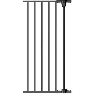 Babelio 16" Baby Gate Extension for Foldable Extra Wide Gates, 30" Tall Metal Dog Fence Extension, Black