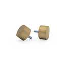 Ivilon Drapery Window Curtain Rod - End Cap Style Design 1 Inch Pole. 28 to 48 Inch Color Warm Gold