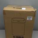 BestOffice | 13 Gallon Can with Lid | Automatic Touchless Garbage Can | Odor Control | Modern Oval Design | Easy to Clean | Stainless Steel | Fits Any Kitchen, Bathroom, Office or Home