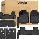 Custom Fit Floor Mats for Honda Pilot 20232026, Full Set All Weather TPE Floor Liners with Door Sill Protectors, Seat Back Covers & Cargo Liner, Waterproof Heavy Duty Interior Protection