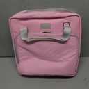 SKYDUE Zipper Binder 3 Inch D-Ring School Binder, Oxford Fabric School Organizer Holds 700+ Sheets, Fits 13.3" Laptop, Water-Resistant, Handle & Shoulder Strap, 14"x13"  School Supplies, Pink