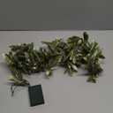 6ft Snowy Olive Christmas Garland with Pine Berry,Battery Operated Garland with Timer,Pre-lit Garland for Christmas,Party,Indoor, Fireplace, Stairs Railing,Mantle Decor