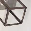 Oil Rubbed Bronze Outdoor Light Fixture, Outdoor Wall Lantern 2 Pack with Clear Water Glass, 11 Inch Outside Light for House Entryway Garage Porch