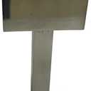 4X 304 Stainless Steel Square Glass Spigots Pool Fence Spigot Clamp, Black