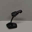 Nulaxy Bluetooth Car FM Transmitter Audio Adapter Receiver Wireless Handsfree Car Kit TF Card AUX 1.44 Display  KM18 Brown